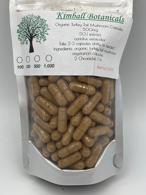 Buy turkey tail mushroom capsules - Image 2