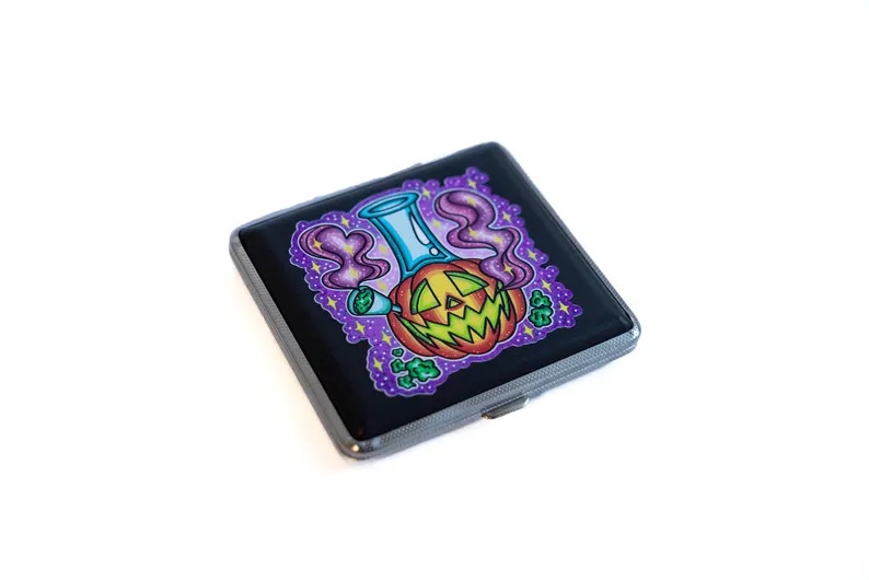 Smoking Jack-O-Lantern Joint Case by Cannabitches x Tarryn Ann - Image 2